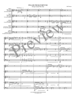 Feller From Fortune: Swing Around This One - Thomas - Interchangeable Woodwind Ensemble - Gr. Medium