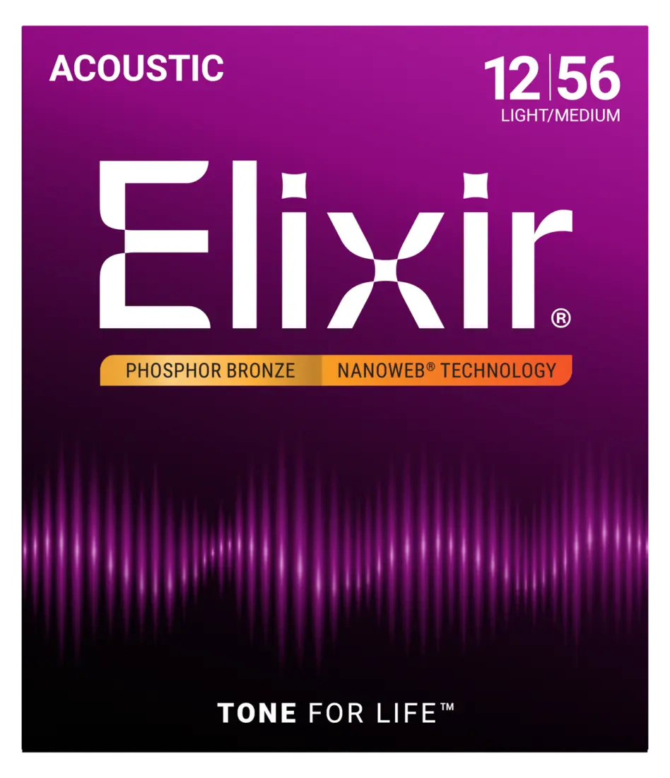 NANOWEB Phospher Bronze 12-56 Light/Medium Acoustic Strings