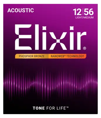 NANOWEB Phospher Bronze 12-56 Light/Medium Acoustic Strings