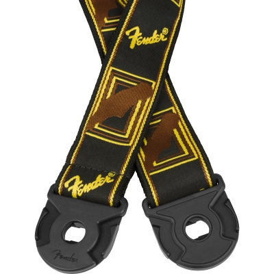 Quick Grip Locking End Strap, 2\'\' - Black/Yellow & Brown Monogram