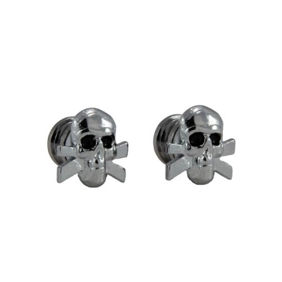 Grover - Skull Artist Strap Lock Button Set - Chrome