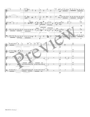 Prelude No. 4 Op. 8 - Chopin/Bubbett - Woodwind Quintet - Gr. Medium