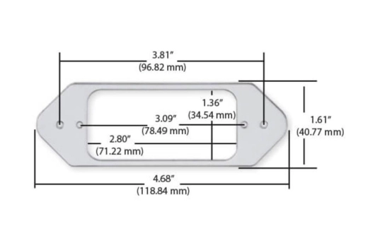 EM3 Dogear-Style Pickup Ring - Black