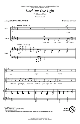 Hold Out Your Light - Spiritual/Dilworth - 2pt