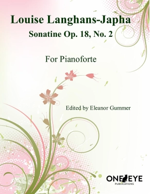 One Eye Publications - Sonatine Op 18, No 2 - Langhans-Japha - Piano - Book