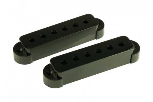 WD Music - Replacement Pickup Covers for Fender Jaguar (Set of 2) - Black