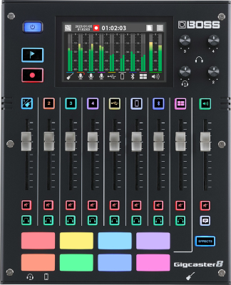 BOSS - Gigcaster 8-Channel Audio Streaming Mixer