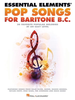 Hal Leonard - Essential Elements Pop Songs for Baritone B.C. Baryton cl de fa  Livre