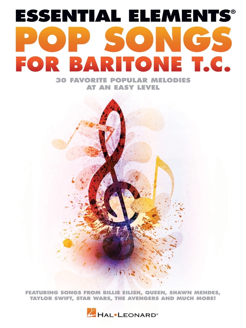 Essential Elements Pop Songs for Baritone T.C. - Book