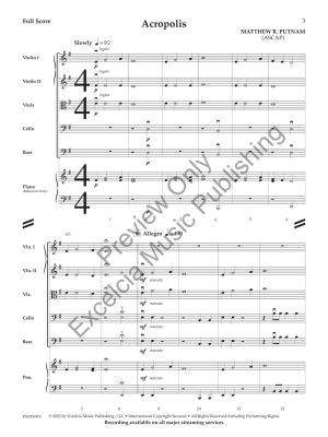 Acropolis - Putnam - String Orchestra - Gr. 1