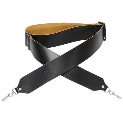 Levys - 2 Leather Banjo Strap - Black