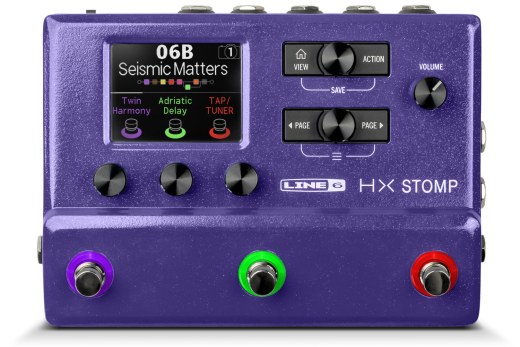 Line 6 - HX Stomp Multi-Effects Processor - LImited Edition Purple