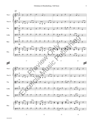 Christmas in Brandenburg - Bach/Clark - String Orchestra - Gr. 1.5