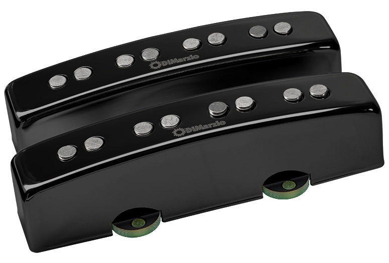 Sixties J Bass Pickup Set - Gloss Black Metal