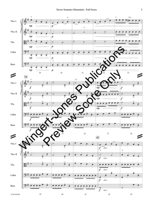 Never Summer Mountain - Holbrook - String Orchestra - Gr. 1.5