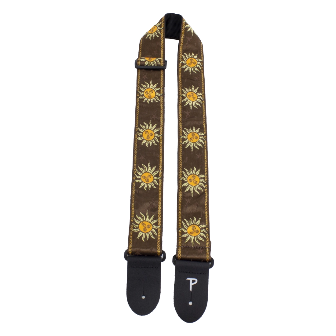 2\'\' Jacquard Guitar Strap - Brown Sunset