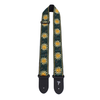 Perris Leathers Ltd - 2 Jacquard Guitar Strap - Green Sunset