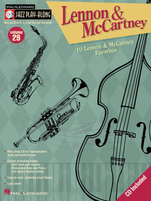 Hal Leonard - Lennon and McCartney: Jazz Play-Along Volume 29 - Book/CD