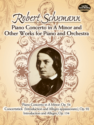 Dover Publications - Piano Concerto in A Minor and Other Works for Piano and Orchestra Schumann Partition de chef Livre