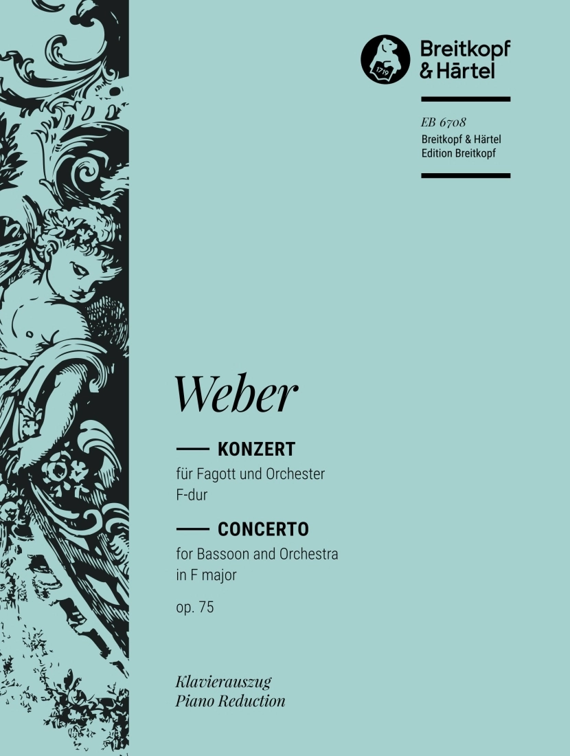 Bassoon Concerto in F major Op. 75 - Weber - Bassoon/Piano Reduction - Book