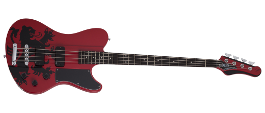 Simon Gallup Ultra Electric Bass - Red/Black