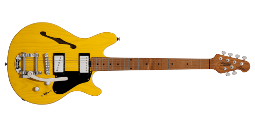 Sterling by Music Man - JV60CB Valentine Electric Guitar w/Bigsby - Butterscotch