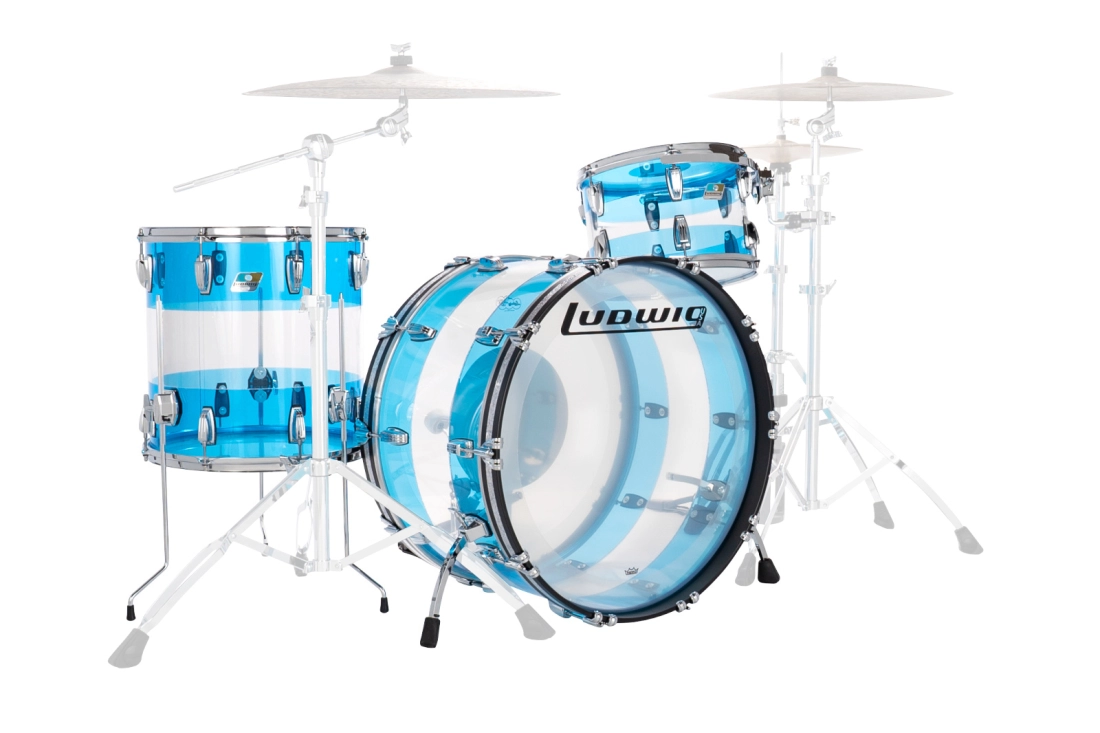 Vistalite 3-Piece Shell Pack (24,13,16) - Blue/Clear/Blue