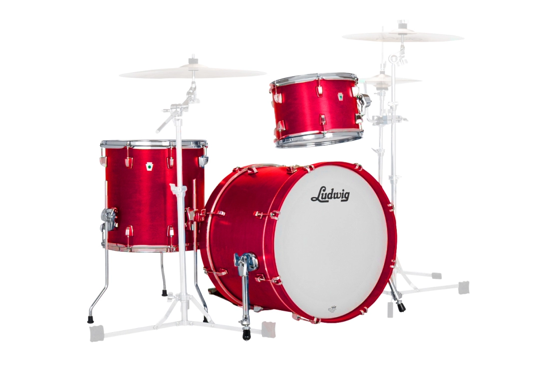 NeuSonic Downbeat 3-Piece Shell Pack (20,12,14) - Satin Diablo Red