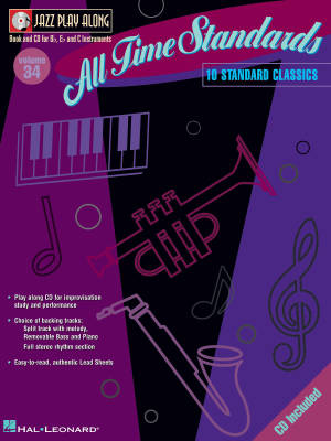 Hal Leonard - All Time Standards: Jazz Play-Along Volume 34 - Book/CD