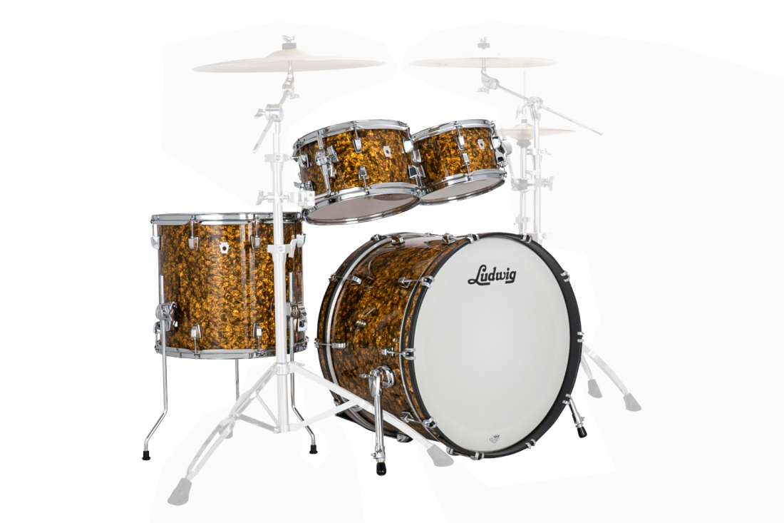 NeuSonic Rapid MOD2 4-Piece Shell Pack (22,10,12,16) - Butterscotch Pearl