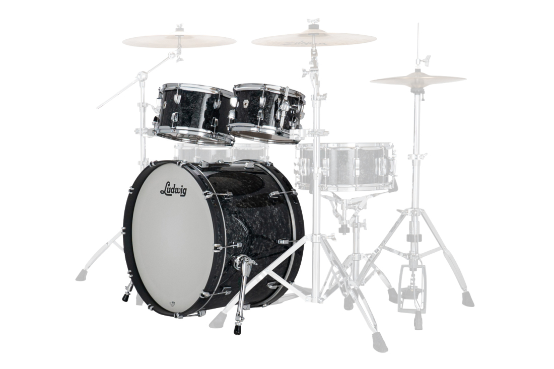 NeuSonic Rapid MOD2 4-Piece Shell Pack (22,10,12,16) - Ebony Pearl
