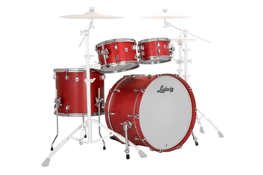 NeuSonic Rapid MOD2 4-Piece Shell Pack (22,10,12,16) - Satin Diablo Red