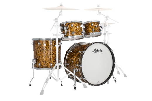 Ludwig Drums - NeuSonic 4-Piece Shell Pack (22,10,12,16) - Butterscotch Pearl