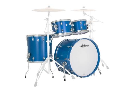 Ludwig Drums - NeuSonic 4-Piece Shell Pack (22,10,12,16) - Satin Royal Blue