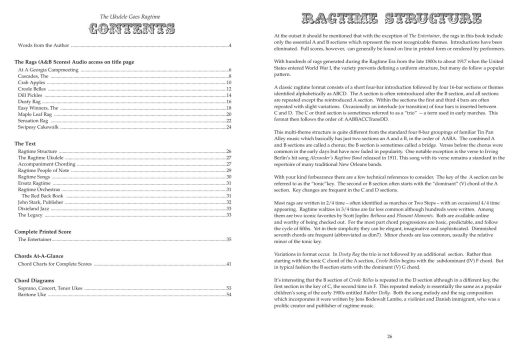 The Ukulele Goes Ragtime - Sheridan - Ukulele TAB - Book/Audio Online