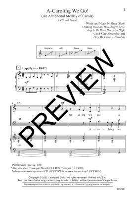 A-Caroling We Go - Gilpin - SATB