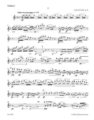 String Quartet No. 12 in F Major Op. 96 \'\'American Quartet\'\' - Dvorak - Set of Parts, Urtext Edition - String Quartet