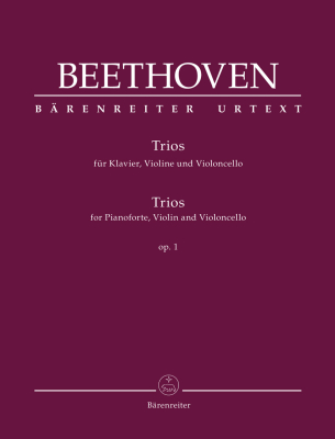 Baerenreiter Verlag - Trios for Pianoforte, Violin and Violoncello op. 1 - Beethoven/Del Mar - Score/Parts