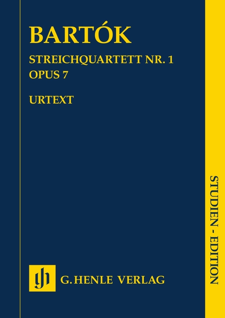 String Quartet no. 1 op. 7 - Bartok/Somfai - Study Score - Book