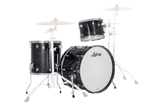 Ludwig Drums - NeuSonic 3-Piece Shell Pack (22,13,16) - Ebony Pearl