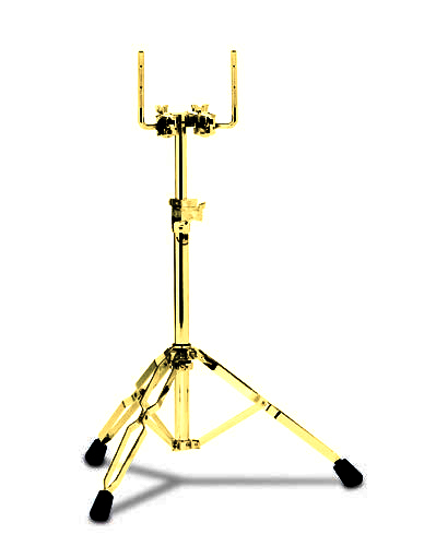 9000 Series Double Tom Stand with Arms - Gold