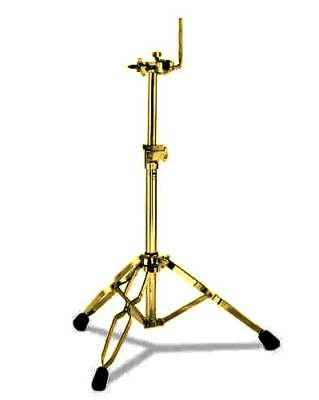 9000 Series Single Tom Stand with Arm - Gold