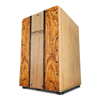 Nativo Percusion - Inicia Series Cajon with Adjustable Snare - Macchiato