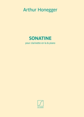 Editions Salabert - Sonatine Honegger Clarinette en la et piano Livre
