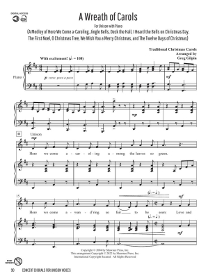 Concert Chorals for Unison Voices - Gilpin - Book/Audio/PDF Online