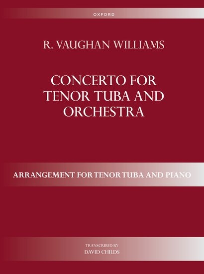 Concerto for Tenor Tuba and Orchestra - Vaughan Williams - Tenor Tuba/Piano - Book