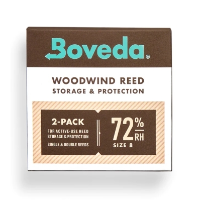 Boveda - 72% RH Size 8 for Reed Storage - 2-Pack
