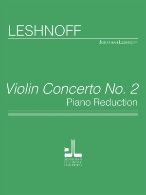 Theodore Presser - Concerto No. 2 - Leshnoff  - Violin/Piano - Book