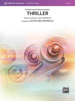 MakeMusic Publications - Thriller (As Performed by MichaelJackson) Temperton, Newbold Orchestre  cordes Niveau4