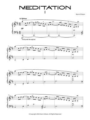 Meditations: 3 Intermediate Piano Solos - Gibson - Piano - Book